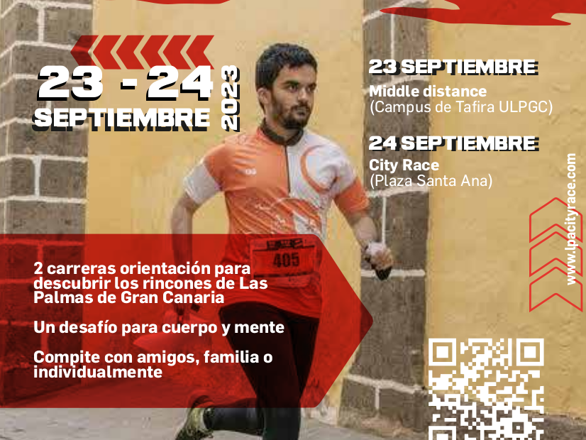 Cartel LPA CITY RACE 2023 - Orientacion Canarias - ESP