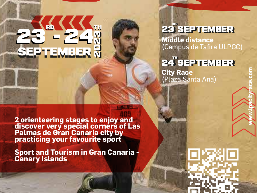 Cartel LPA CITY RACE 2023 - Orientacion Canarias - ENG